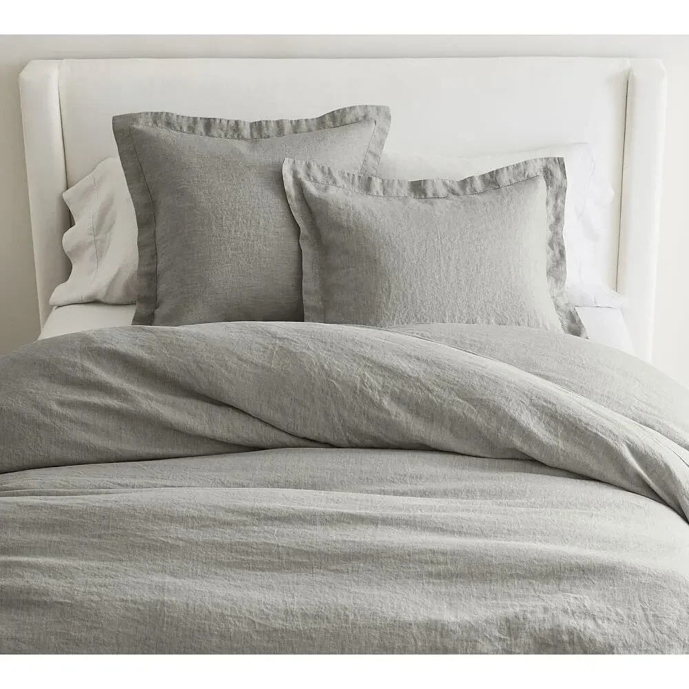 Pottery Barn Belgian Flax Linen duvet cover Flagstone Full/Queen $279